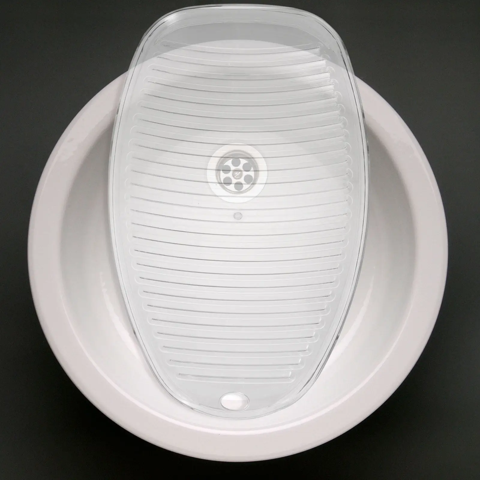 

Transparent Handheld Washboard Anti-Skid Clothes Washing Board with Hook Portable Small Travel Washboard for Laundry Cleaning