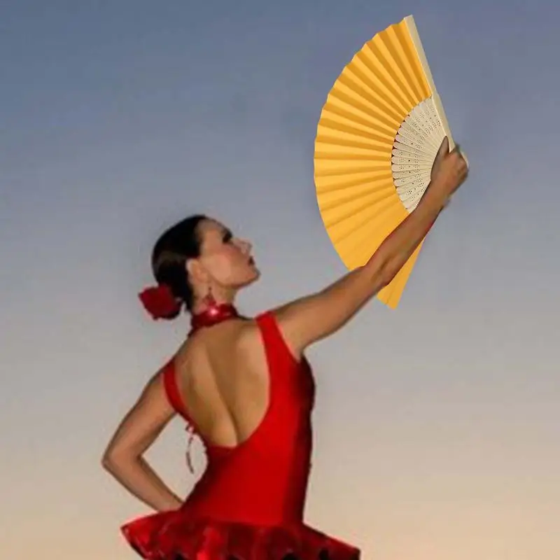 Chinese Style Vintage Hand Fan Folding Fan Dance Party Folding Fan Dance Home Party Party Favor Supplies DIY Fan