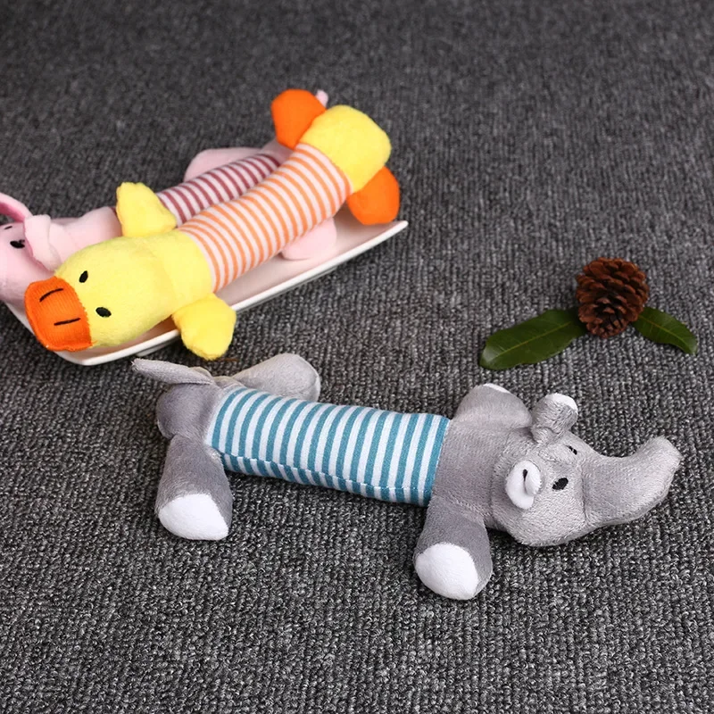 Pet Dog Toy Squeak Plush Toy for Dogs Supplies Fit for All Puppy Pet Sound Toy Funny Durable Chew Molar Cute Pets Supplies