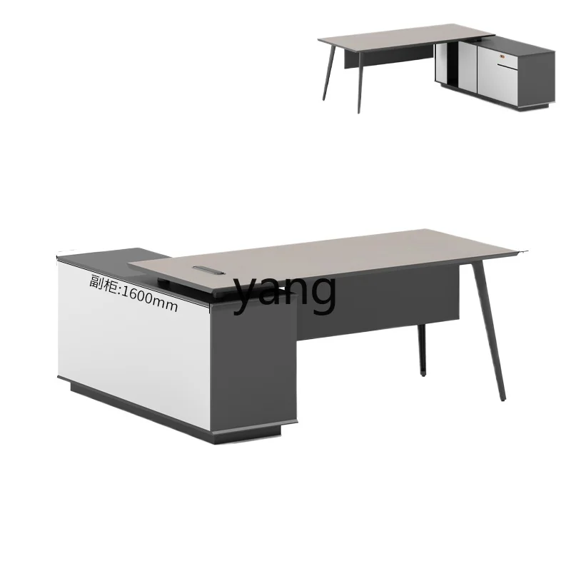 

LTT simple modern single general manager desk computer table and chair combination furniture