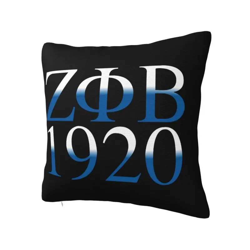 Modern Zeta Phi Beta Cushion Cover 45*45 cm Polyester Throw Pillow Case Decoration Sofa Chair Pillowslip