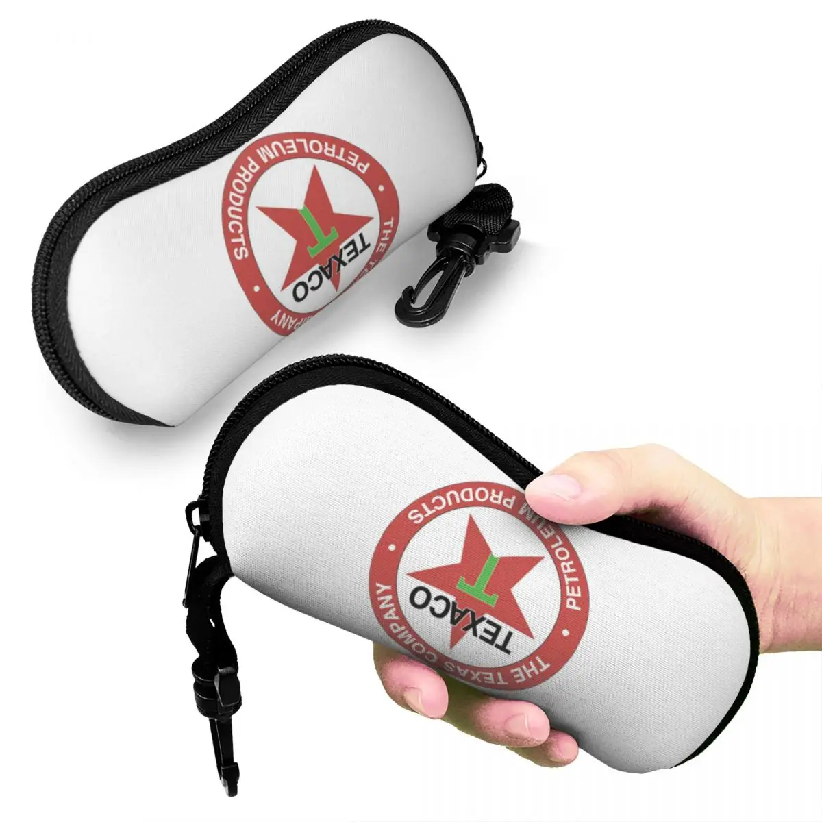 

Vintage Texaco Logo Shell Glasses Case Protective Sunglasses Box Women Men Soft Eyeglass Bag Pouch