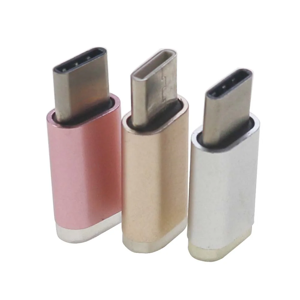 1PCS  Micro USB Female To Type C Male Adapter Converter for Android Smart Phone Tablet USB Type C To Micro USB Connector