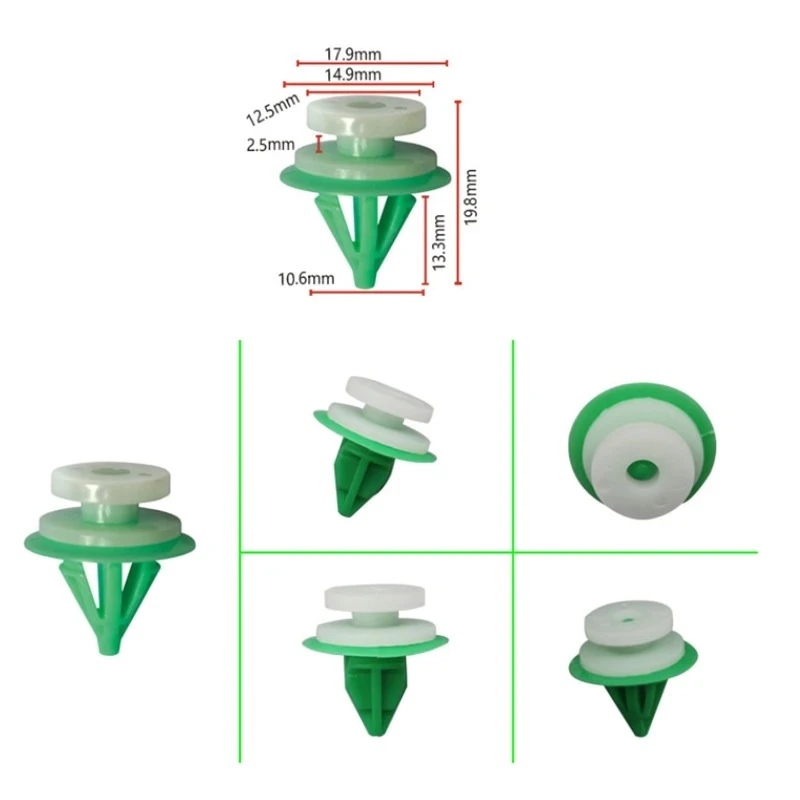 Clip de fijación del panel interior de la falda lateral de la puerta del coche, adecuado para Renault Land Rover Evoque Range Rover, Clips de montaje de correa de Cable de coche