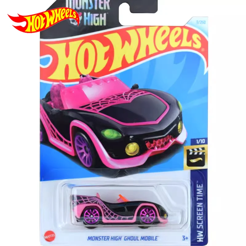 

2024 Original Hot Wheels Car Monster High Choul Mobile Children Toys for Boys 1/64 Diecast Voiture Alloy Model Collection Gift