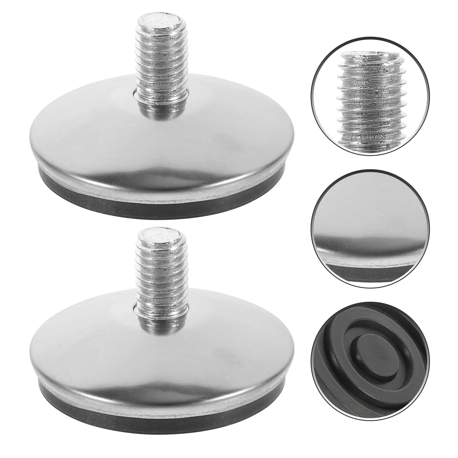 12 Pcs Furniture Fixing Feet Wheels Legs for Couch Table Desk Screw