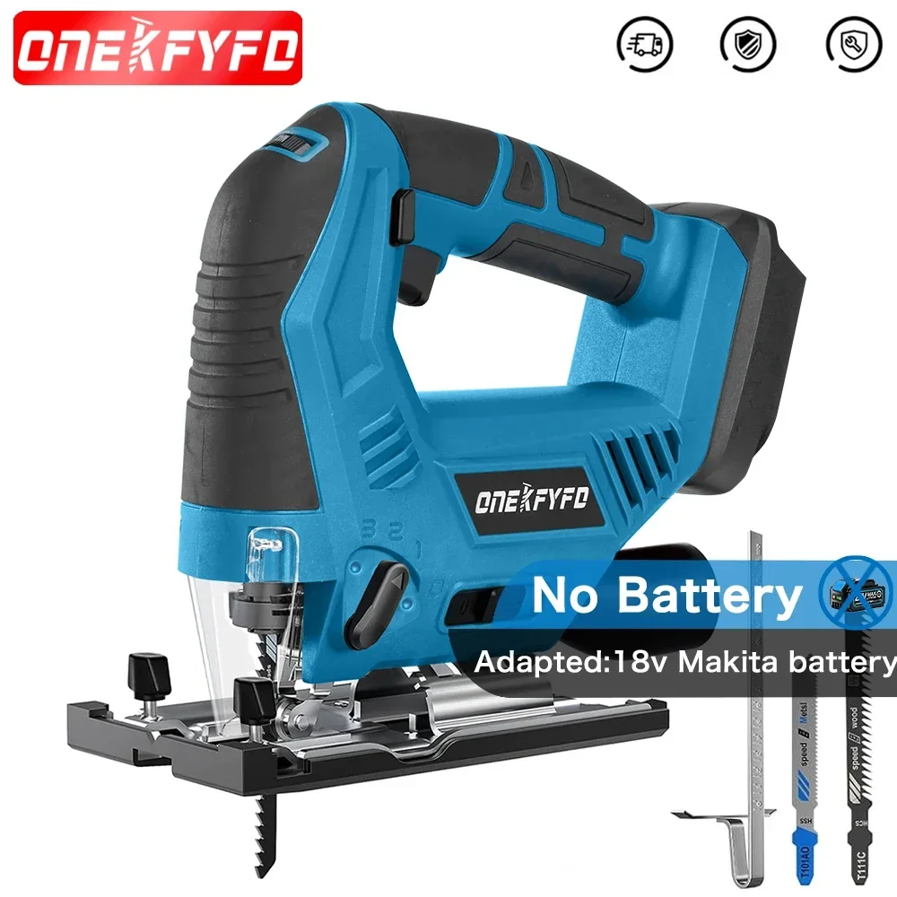 5 Speed 2700SPM Electric Curved Saw Cordless JigSaw Portable Multifunction Carpenter Power Tool For 18V Makita (No Batteryz0