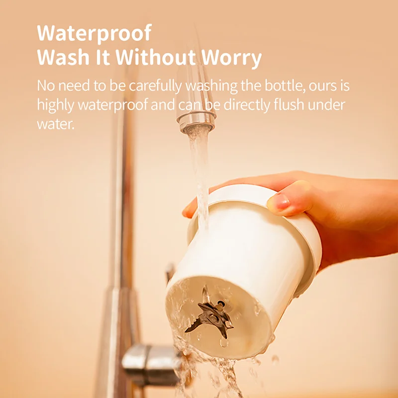 500 مللي عصارة محمولة 6 شفرات قابلة للشحن خلاط لاسلكي عصارة كهربائية كوب 2400mAh خلاطات الفاكهة الطازجة عصير Cu