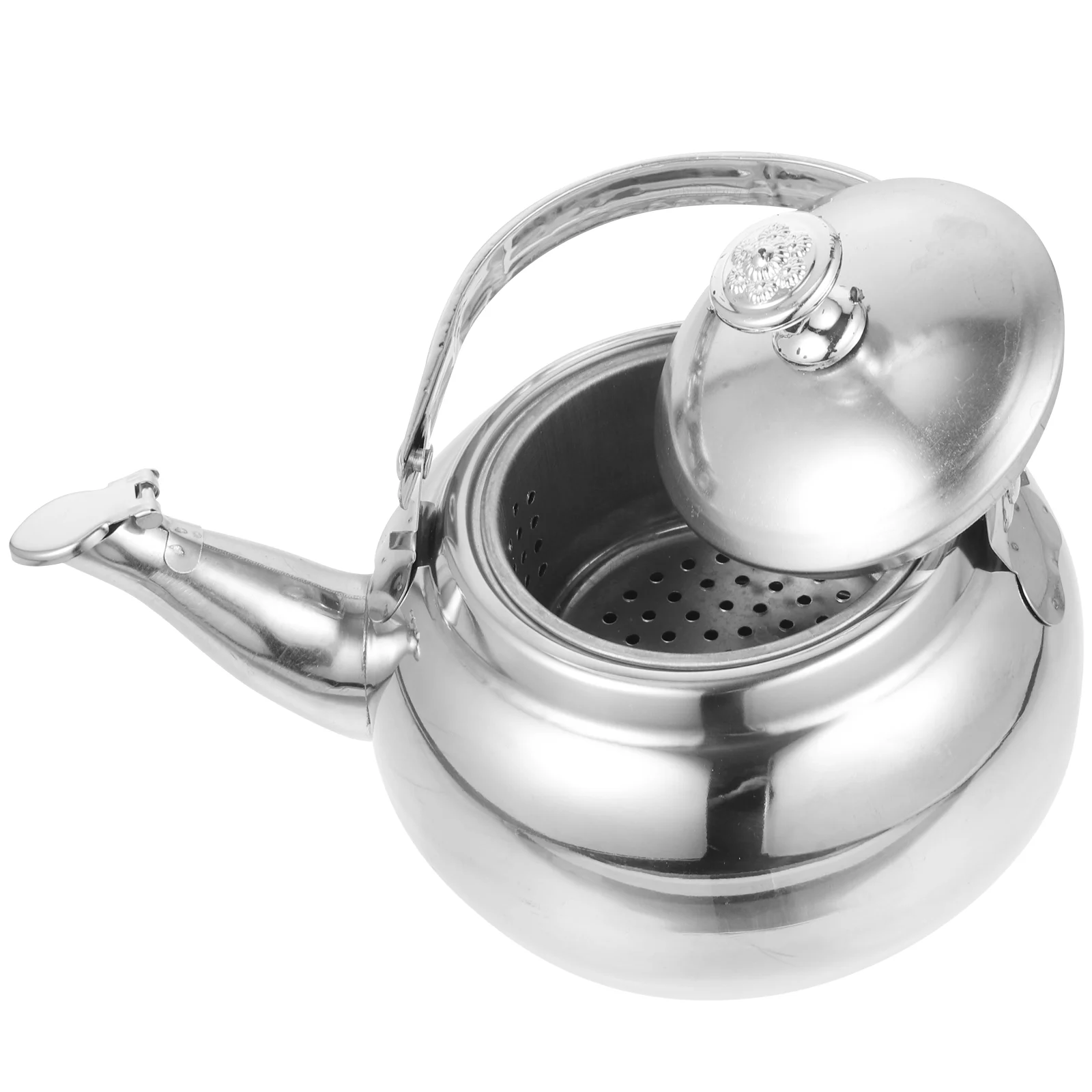 Pot Stainless Steel Kettle Stove Top Tea Stovetop Water Boiler Teapot Coffee Machine