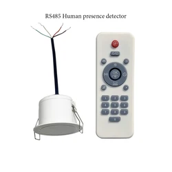 Détecteur de présence humaine avec sortie RS485, capteur micro-ondes, capteur de vie, contrôle intelligent à domicile, 5.8G, 24G, 1PC