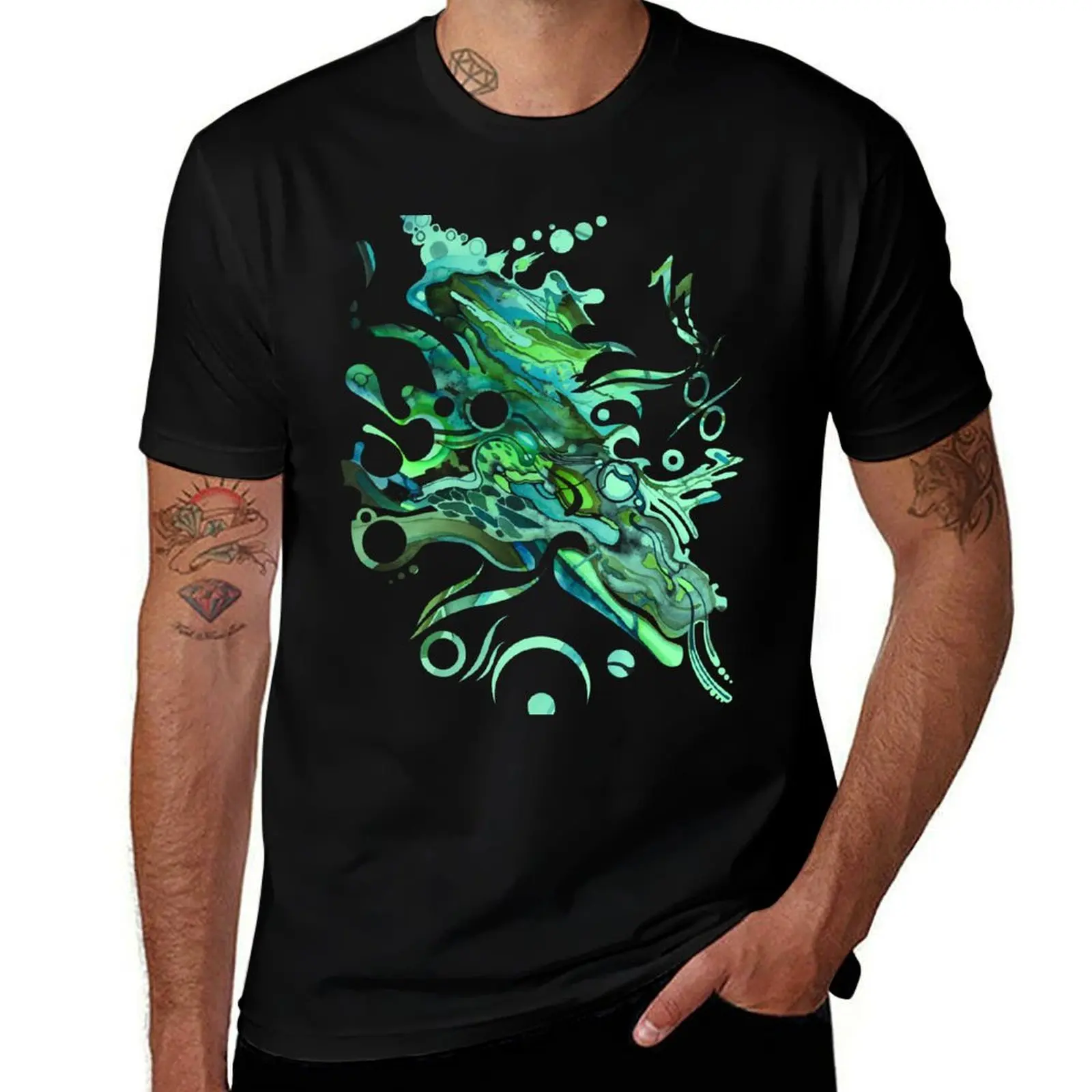 

Approaching Eleven Percent From Behind- Watercolor Painting T-Shirt cotton tshirt 100% T-Shirt