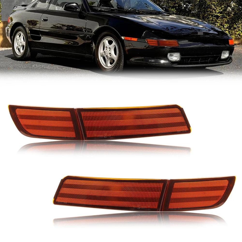 Front Bumper Parking Light Side Marker Light Turn Signal Light  For For 1991-1995 TOYOTA MR2 / MR-2 SW20 (For US SPEC only)