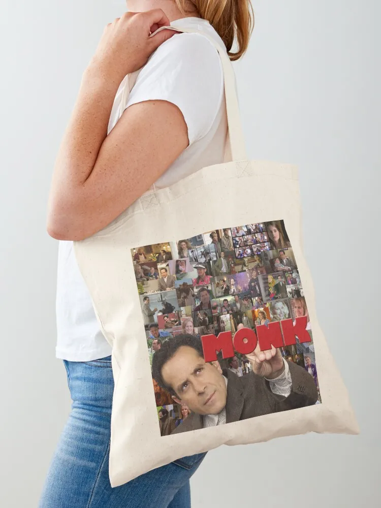 Adrian Monk Collage Tote Bag Eco bag tote bag custom for beach