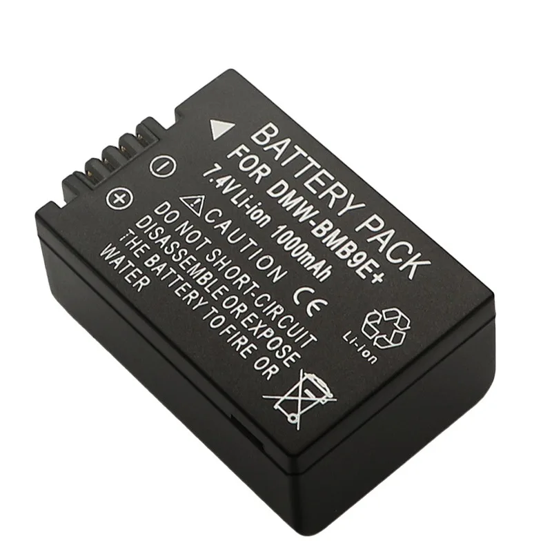 Compatible con batería de cámara Panasonic DMW-BMB9 DMW-BMB9E, batería de iones de litio recargable semiacodificada de 1000mAh