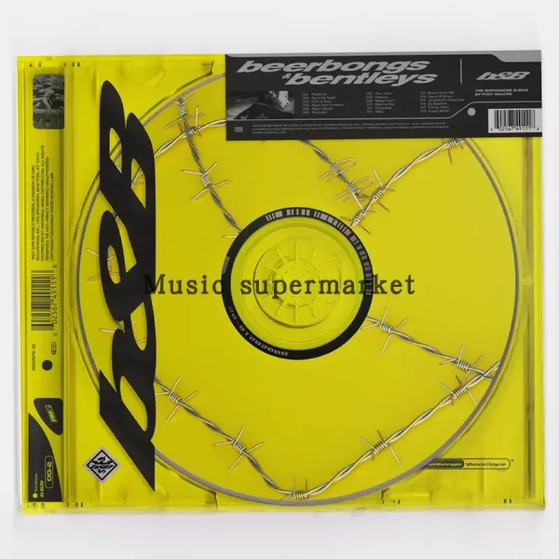 Post Malone Beerbongs and Bentleys Ma Long Classic Album Original Spot CD