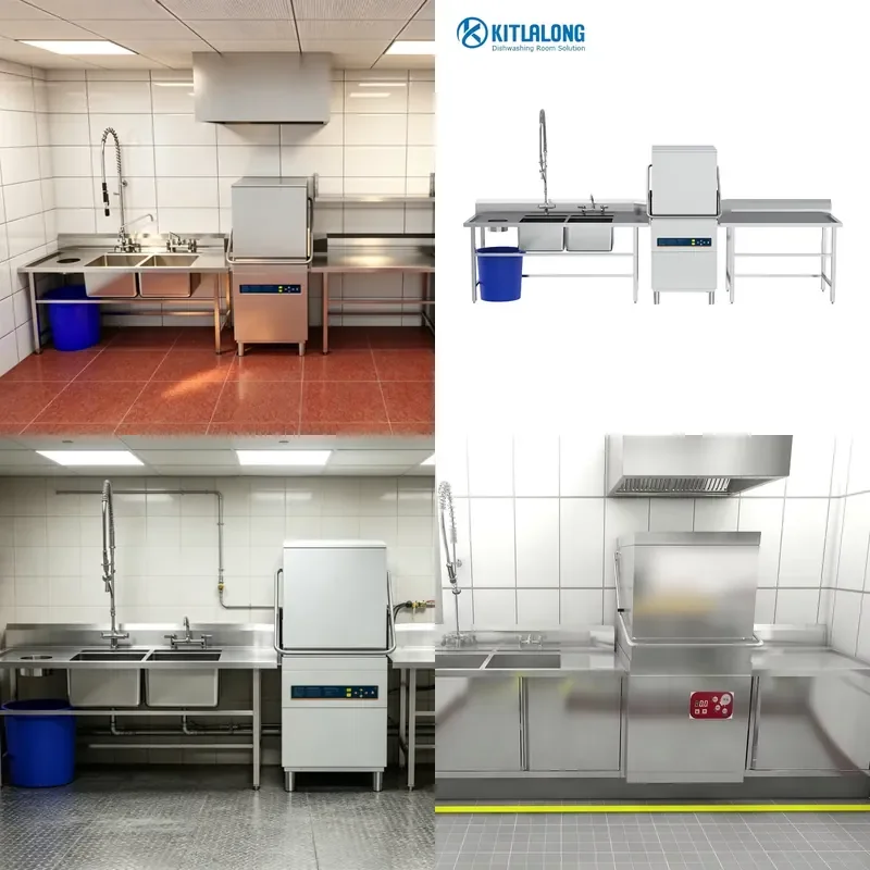 for Commercial Fully Automatic Dishwasher One Stop Solution Design Service for Cafeteria School Catering Projects Industrial