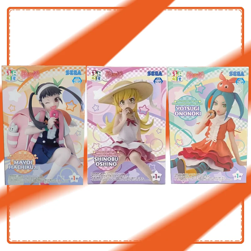 

Подлинная серия Sega Monogatari PM Yotsugi Ononoki Mayoi Hachikuji Shinobu Oshino Eat Doughnuts Ver, оригинальная аниме-фигурка, модель
