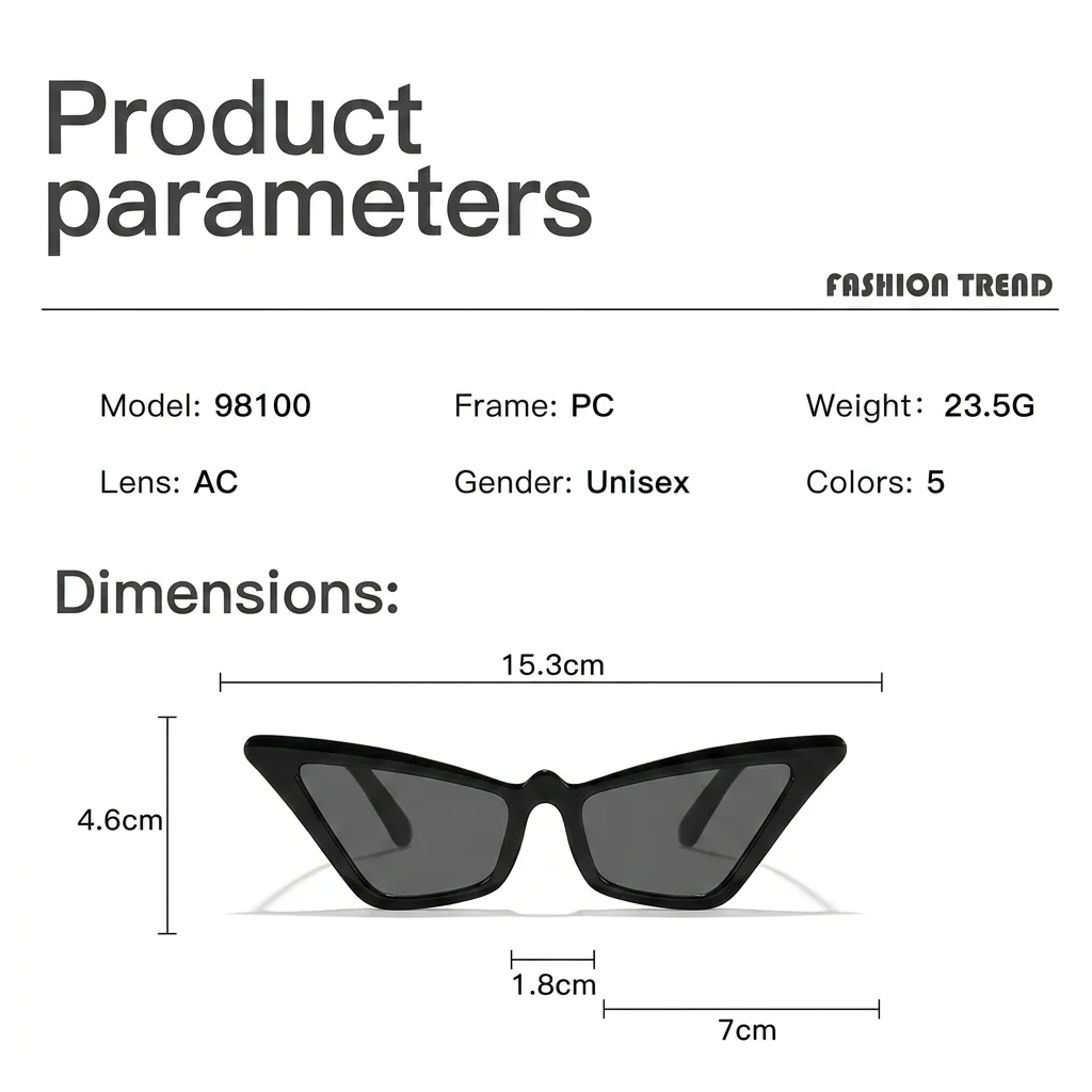KLASSNUM Fashion Cats Eye Sunglasses Women Brand Luxury Y2K Pink Tortoiseshell Frame Shades Retro Triangle Pointed Sun Glasses