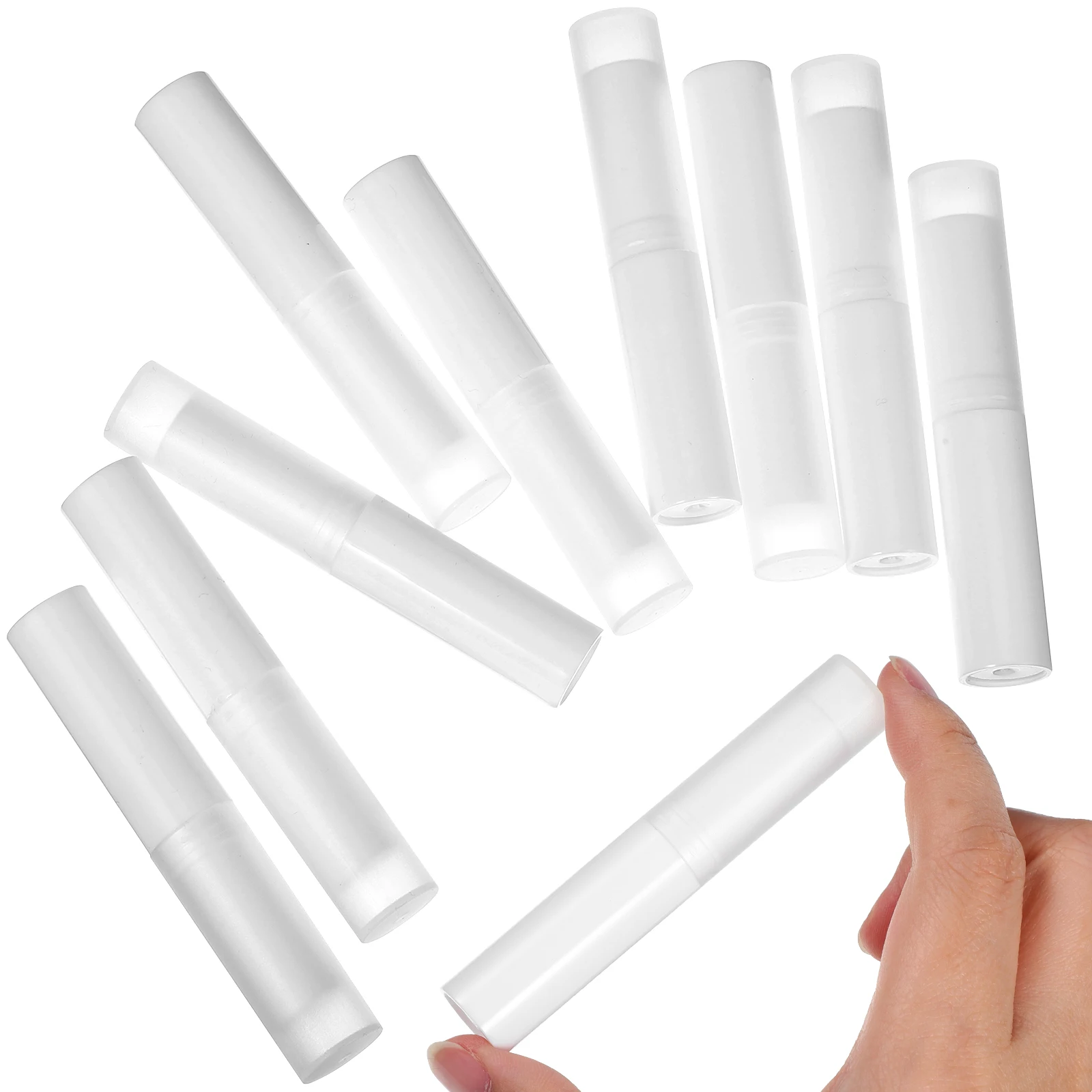 

10Pcs 4g Empty Lip Balm Tubes Safe Odorless Plastic Containers for Homemade DIY Lipstick Gifts Lip Balm Tube Lipstick Tube