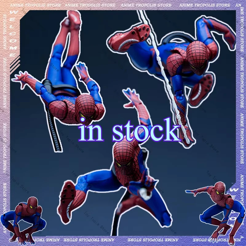 Ct Toys Mafex 001 Spider-Man Action Figure Peter Parker Shf Figurine Anime Model Movable Statue Toys Collection Desk Decor Gifts