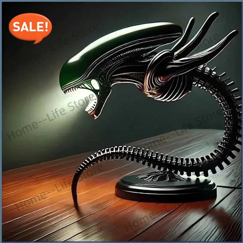 

Unique Alien Creature Lamp Stand bedroom Home Decoration Lamp Resin Ornament