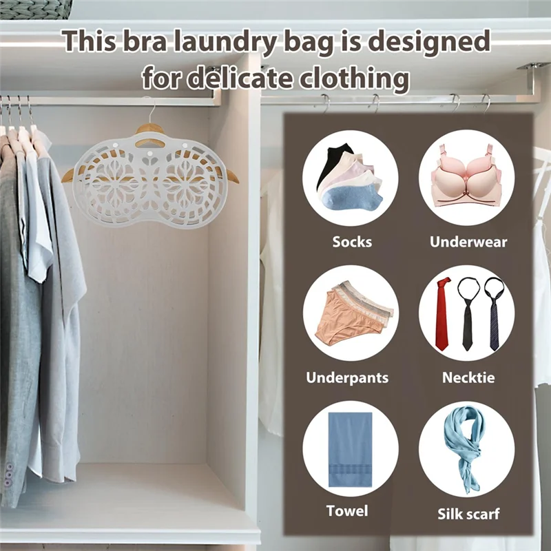 

YLS-Silicone Bra Washing Bags For Laundry, Mesh Delicate Laundry Bags For Wired And Wireless Bra Bags For Laundry A-36 Cups