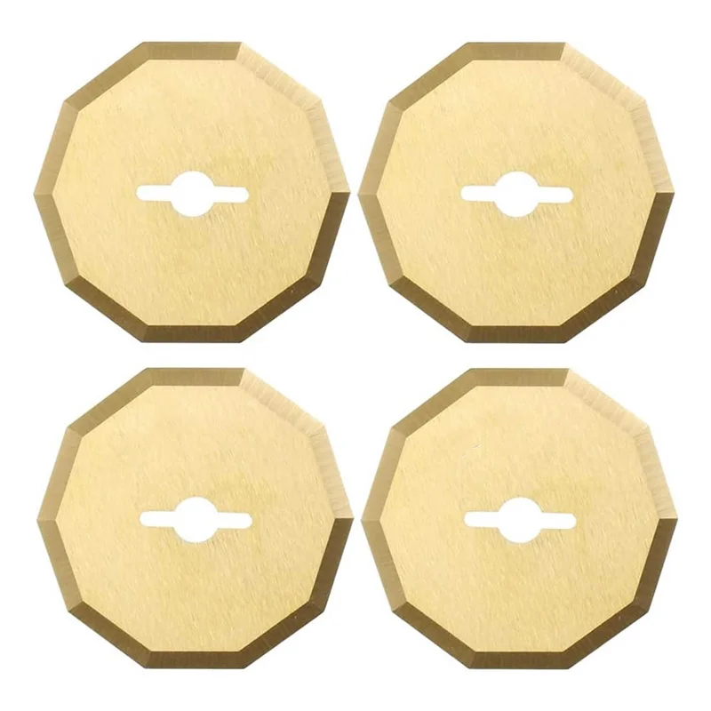 

ABKO-4PCS Titanium Coated Replacement Rotary Blades For Worx Zipsnip Cordless Electric Scissors For WA2300,RC2600K,RC2601