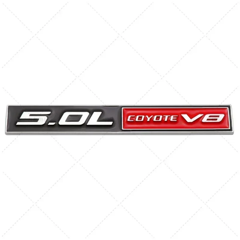 3D Metal 5.0 COYOTE V8 Rear Trunk Side Fender Emblem Badge Sticker Car Accessories For Ford Mustang 5.0 GT F150 FX4 Kuga MONDEO