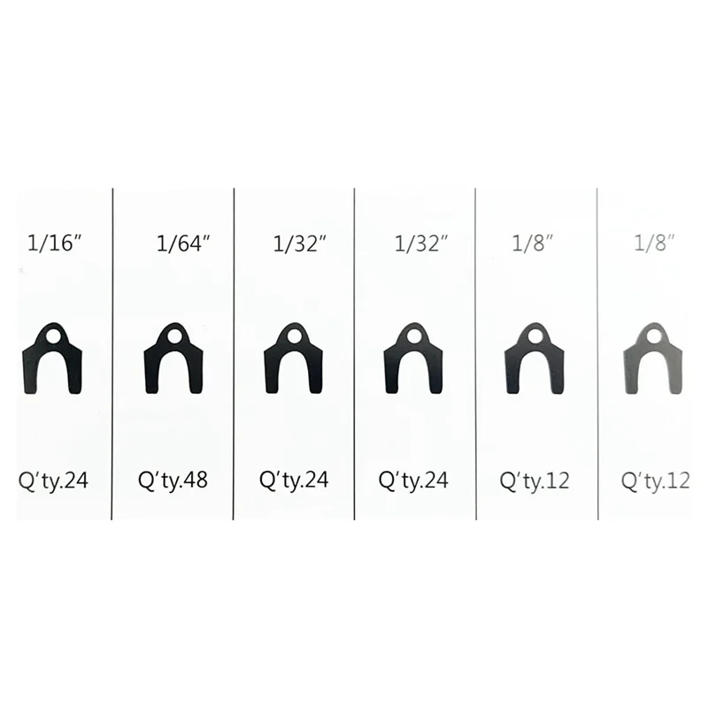 T21C Piece 144-Piece Body Shim Set Auto Alignment 1/16" 1/64" 1/32" 1/8" Shims Assortment