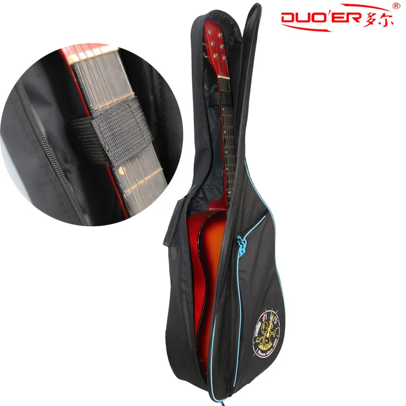 40/41 Inch Guitar Backpack Waterproof Sponge Oxford Fabric Portable Double Straps Guitar Gig Bag