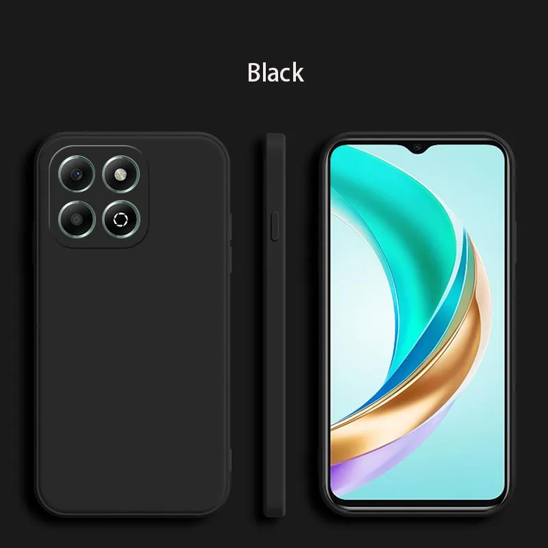 Luxus Flüssigkeit Silikon Fall Für Huawei Ehre X6 X6S X6B X6A X7 X7A X7C X8 X8A Weiche Weiche Telefon Abdeckung – Detail 4