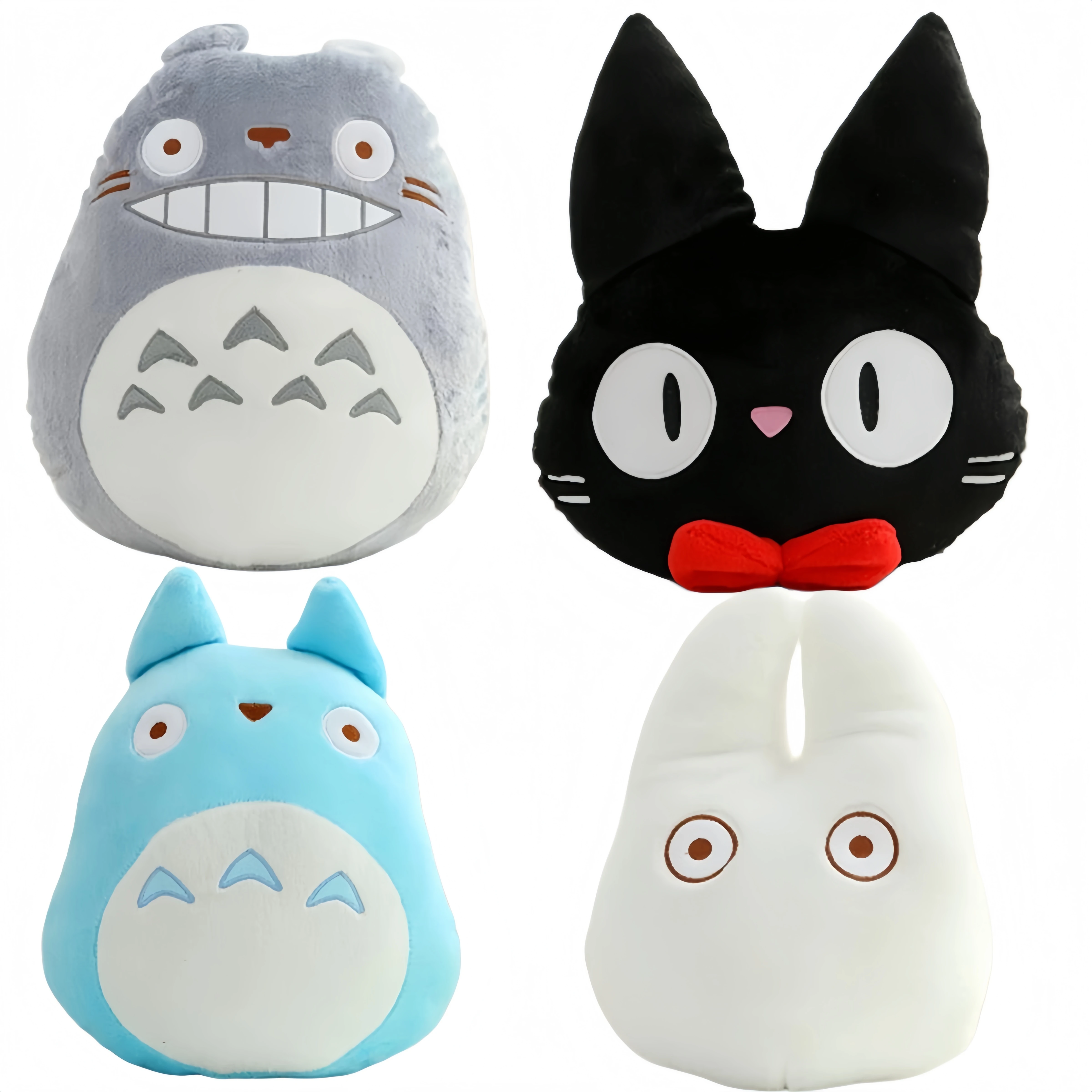 Almohada de Peluche de Totoro, Personaje de Anime, Gato Bruja Negra JiJi, Decoración para el Hogar, Cojín Decorativo de Totoro