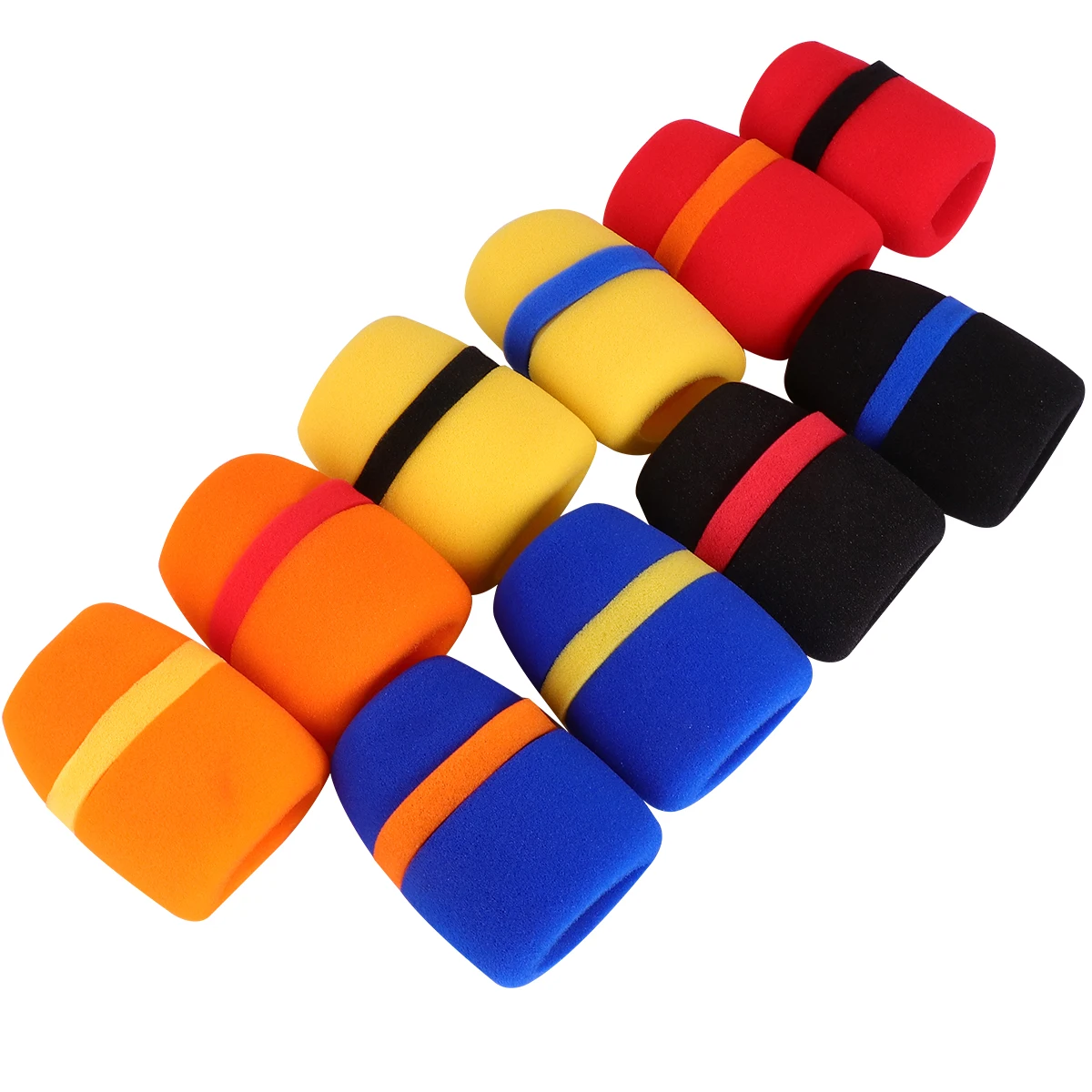 

10pcs Microphone Cover Handheld Colorful Colorful Microphone Cover Environmental Windscreen Pads Cushions KTV Stage