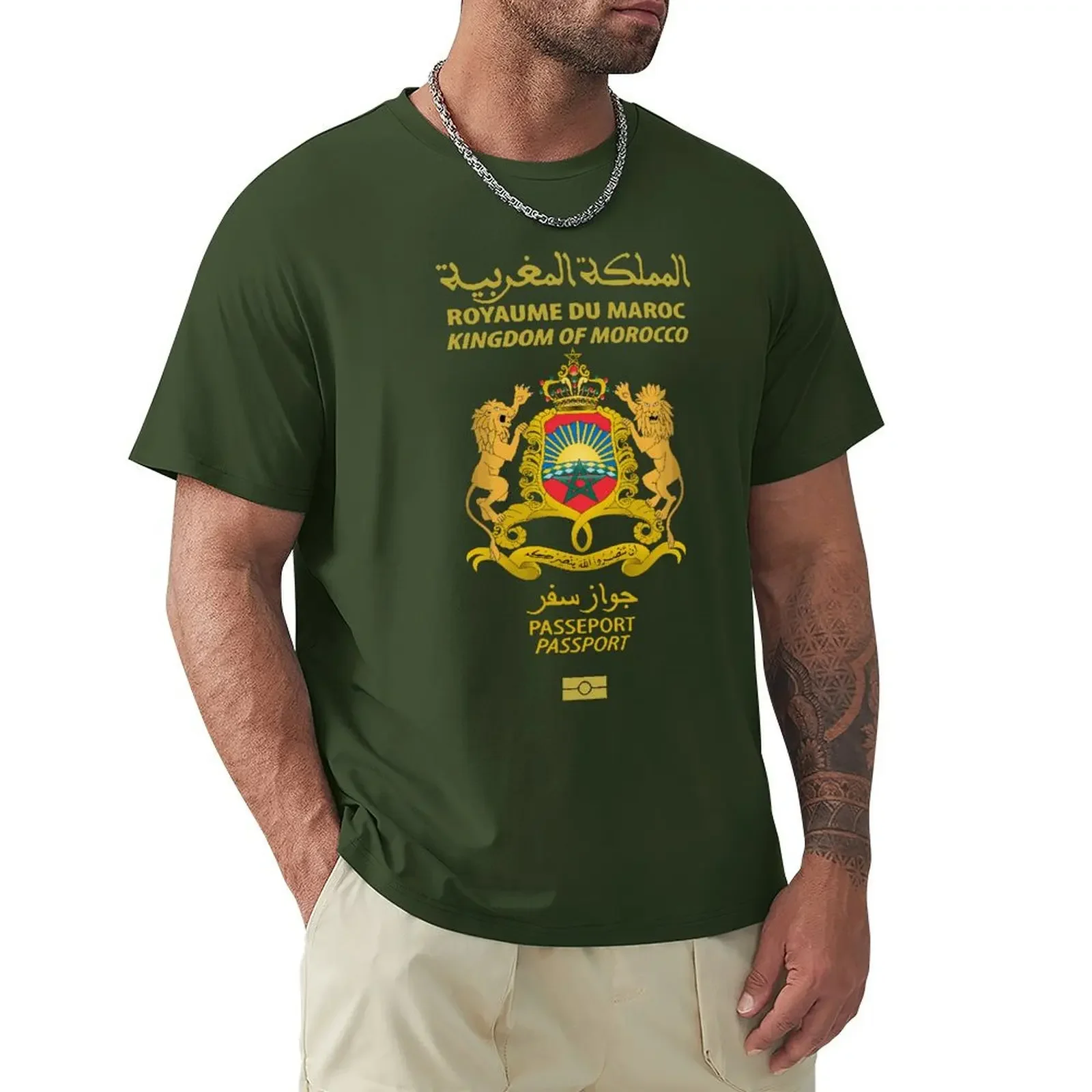 2024 Fashion Kingdom Of Morocco T Shirt Standard Unisex O-neck 100% new Cotton Tshirt Tee Tops Men Women Good Omens heavyweight