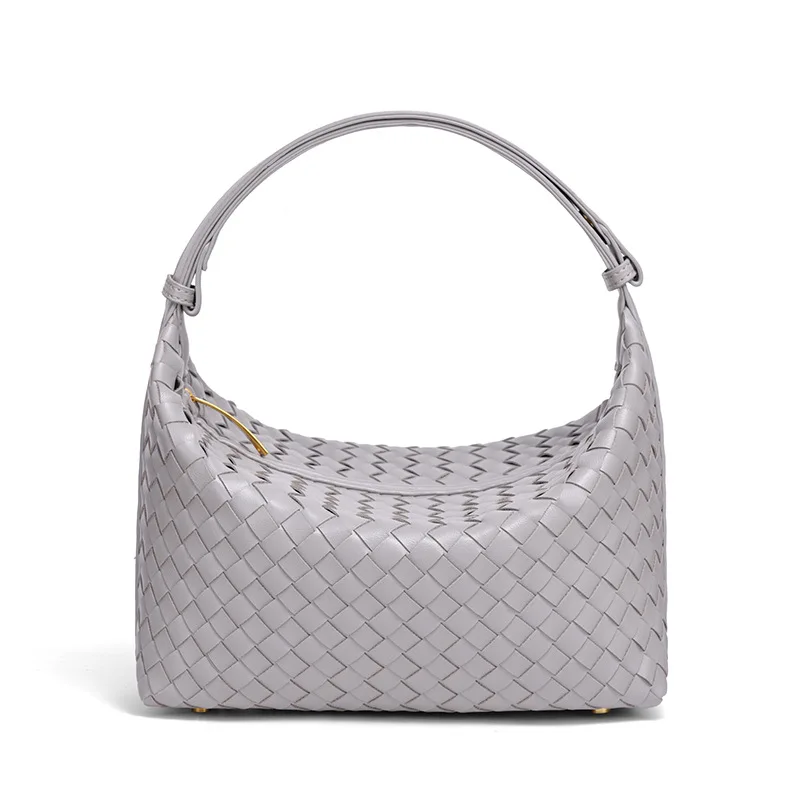 Beliebte Handgewebte Damenhandtasche, Lässige Modische Schulter-Lunchbox-Tasche, Unterarm-Handtasche für Damen – Detail 23