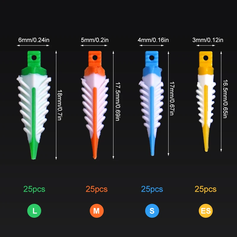 

100pcs Dental Interdental Wedges Composite Interdental Adaptive Wedge Dentistry Wedge Teeth Gap Autoclavable Therapy Accessories
