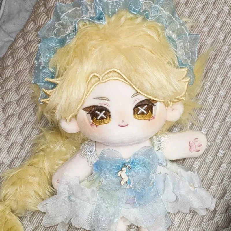 

20CM Anime Identity V Alice Dross Cute Plush Doll Toys with Skeleton Stuffed Cosplay Kawaii Ears Festival for Friends Gift
