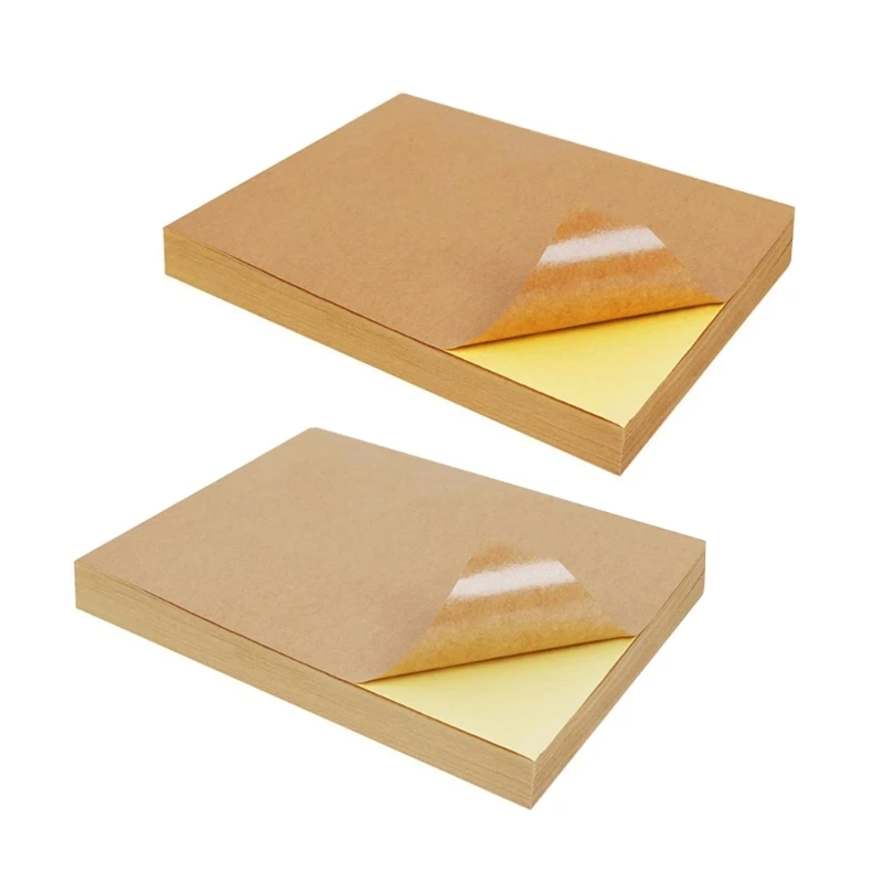 100 ورقة ملصق بحجم حرف 210 × 297 مم ملصقات ذاتية اللصق قابلة للطباعة