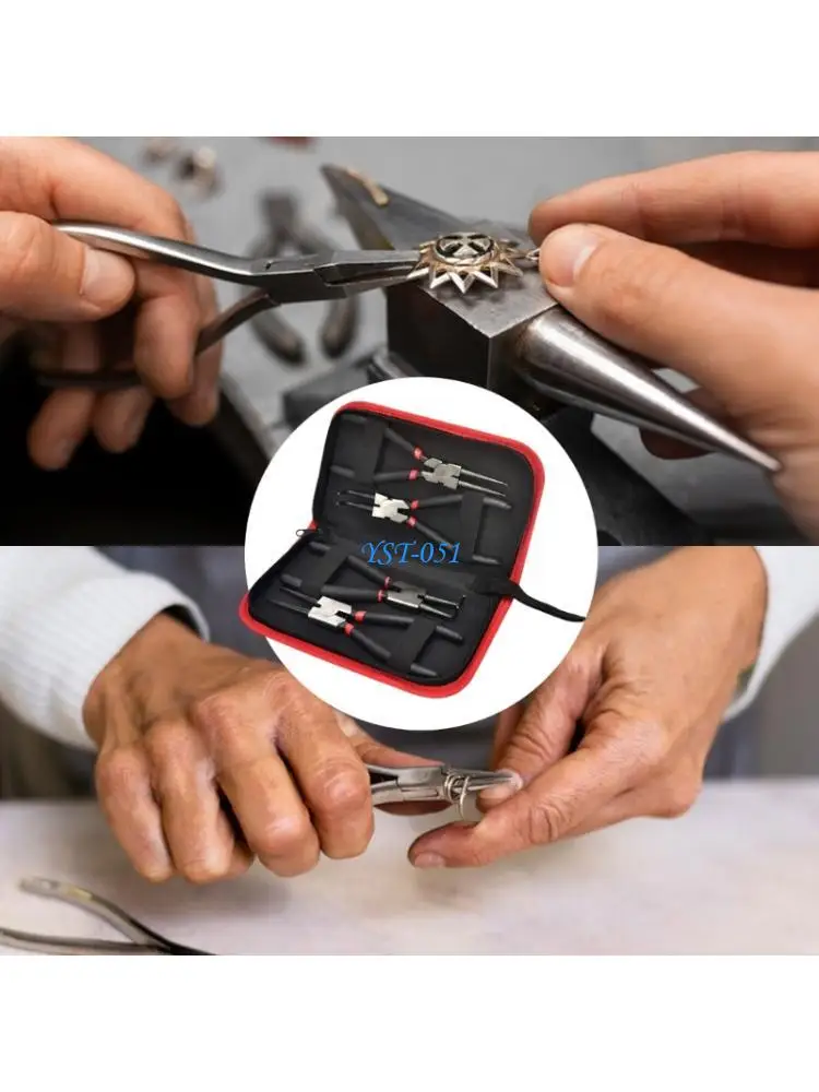 

E15A Industrial 7 Inch Retaining Circlip Pliers For Heavy Duty Applications Heat Treated Carbon Steel Double Purpose Design