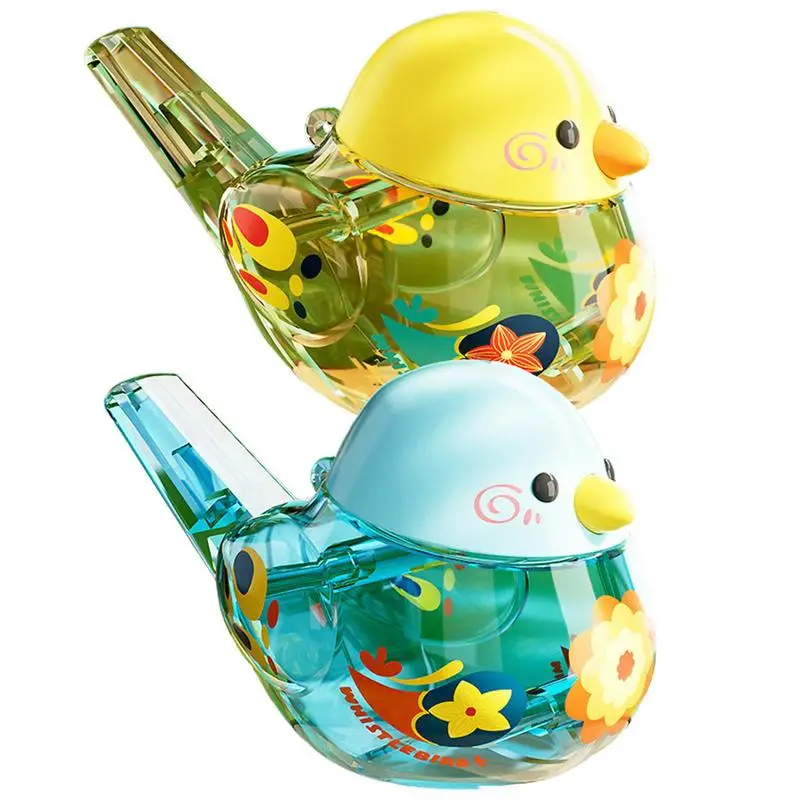 Bird Water Whistle Colorful Bird Water Whistle Pipe Bird Pipe Funny Toy For Kids Cartoon Interesting Musical Instrument Whistles