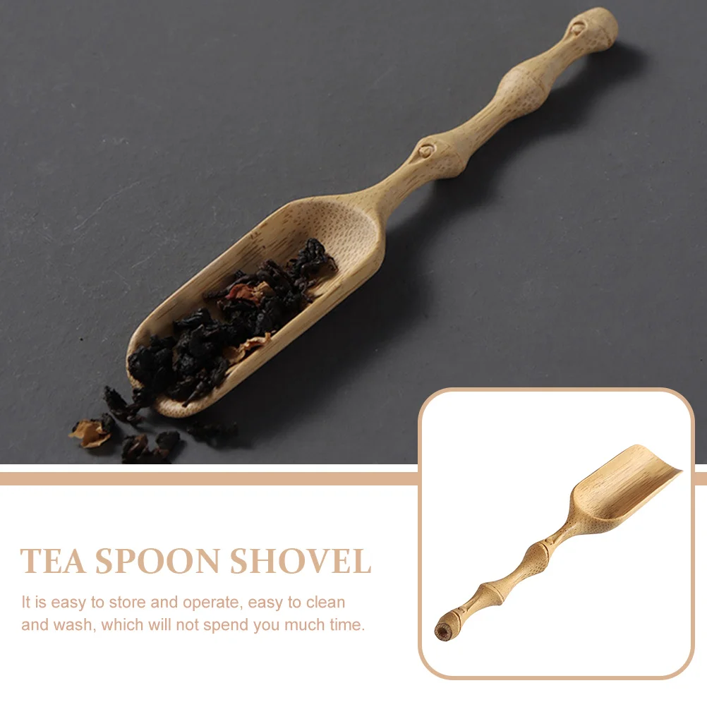 

Bamboo Tea Scoop Lightweight Portable Teaspoon Practical Tool for Home Office Tea House Kitchen Bar Accessories