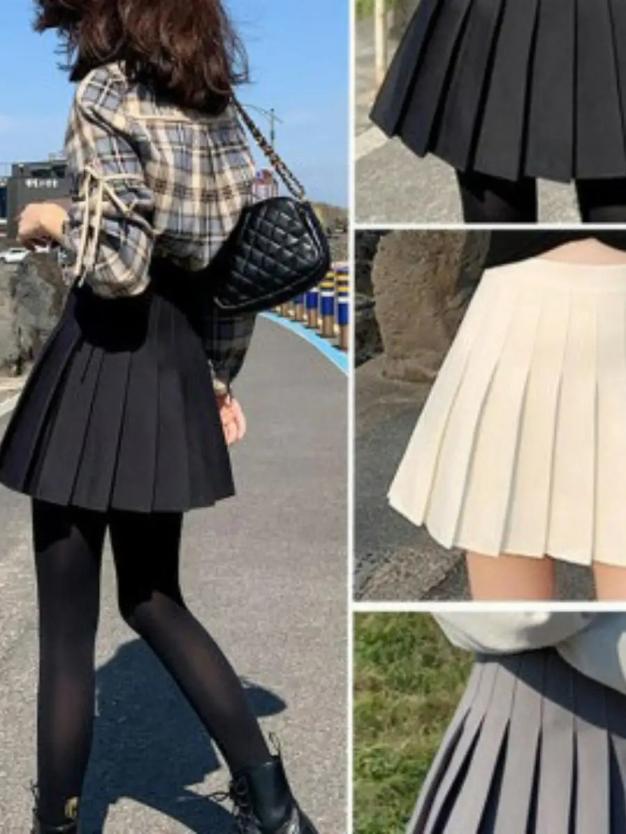

Safety Pant with Zipper And Button Uniform Skirt All-Match Half-Length Short Skirt Trendy for Spring And Summer Seasons
