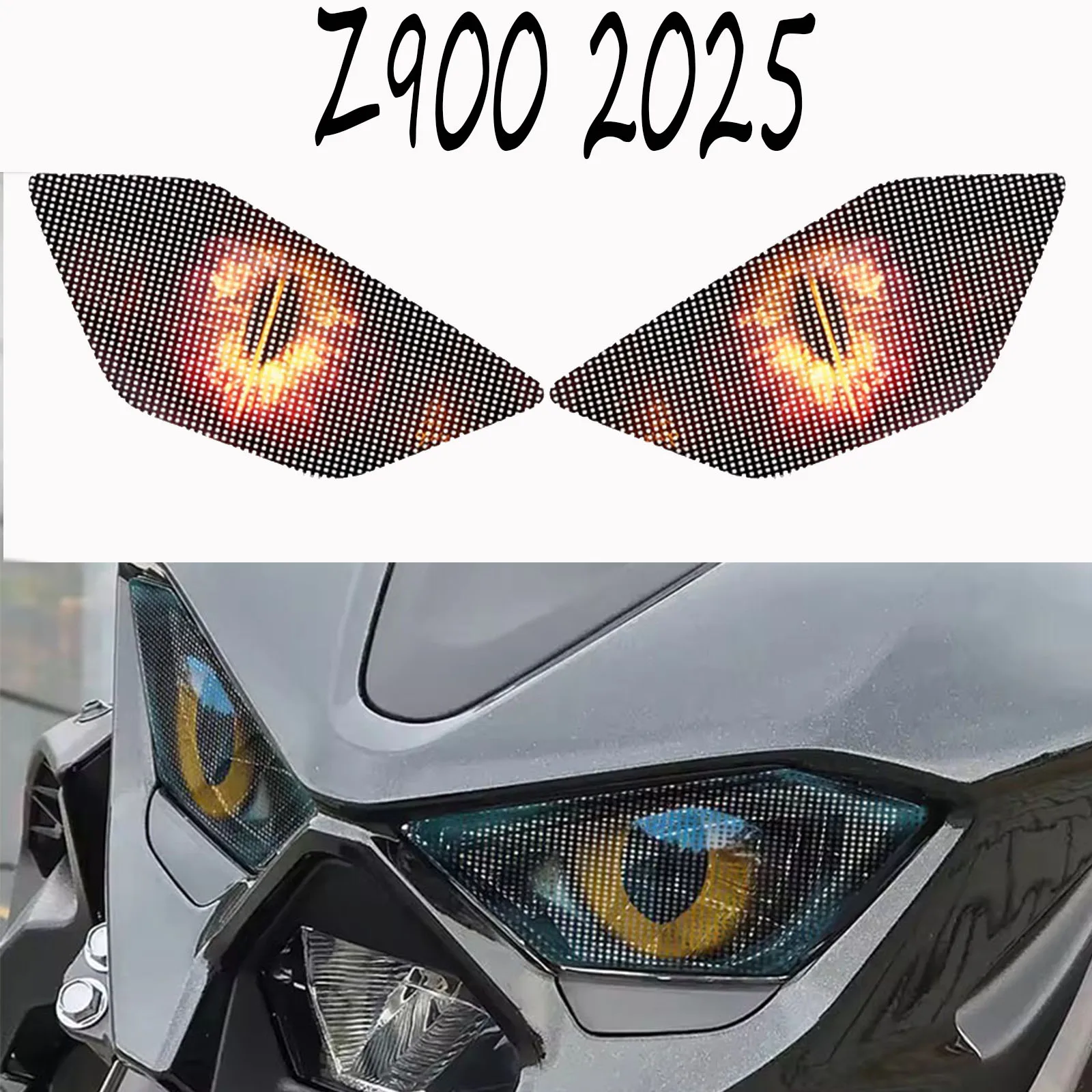 

Модные наклейки на головные фары мотоцикла для Kawasaki Z900 Z 900 z900 2025, водонепроницаемые наклейки на фары мотоцикла, аксессуары