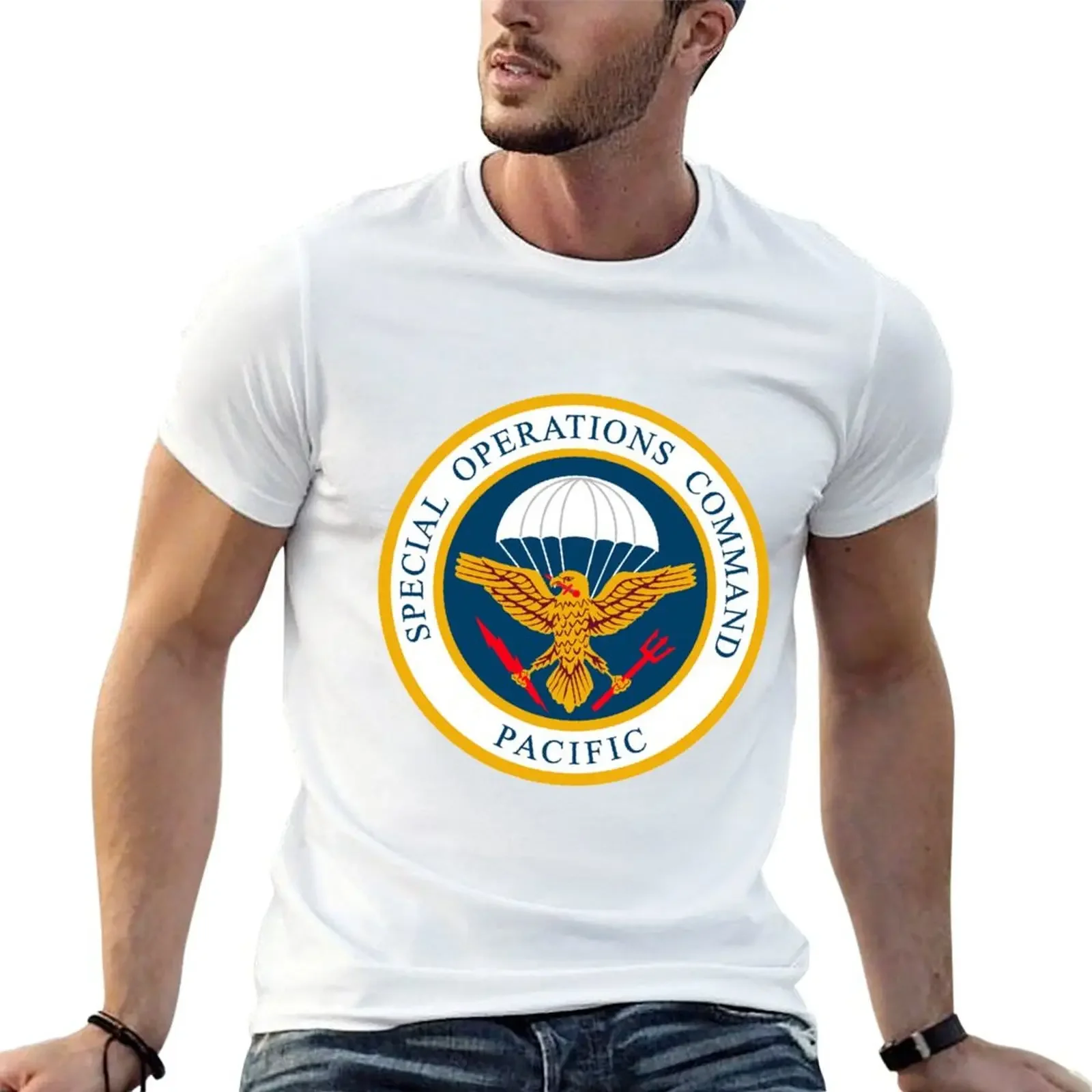 Special Operations Command, Pacific (SOCPAC) Crest T-Shirt summer tops aesthetic clothes workout shirts for men