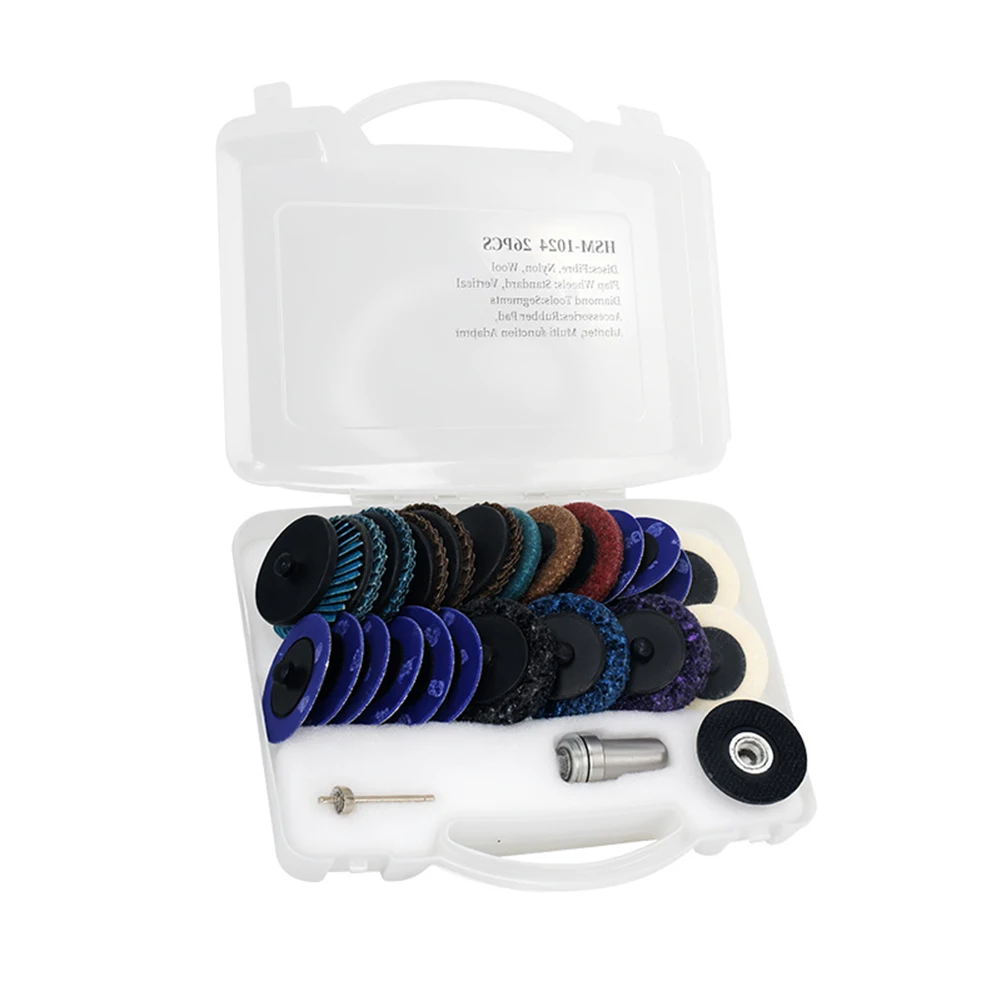 

Комплект для переоборудования угловой шлифовальной машины в шлифовально-полировальную машину, 26 предметов, включая шлифовальные диски, для угловых шлифовальных машин M14.