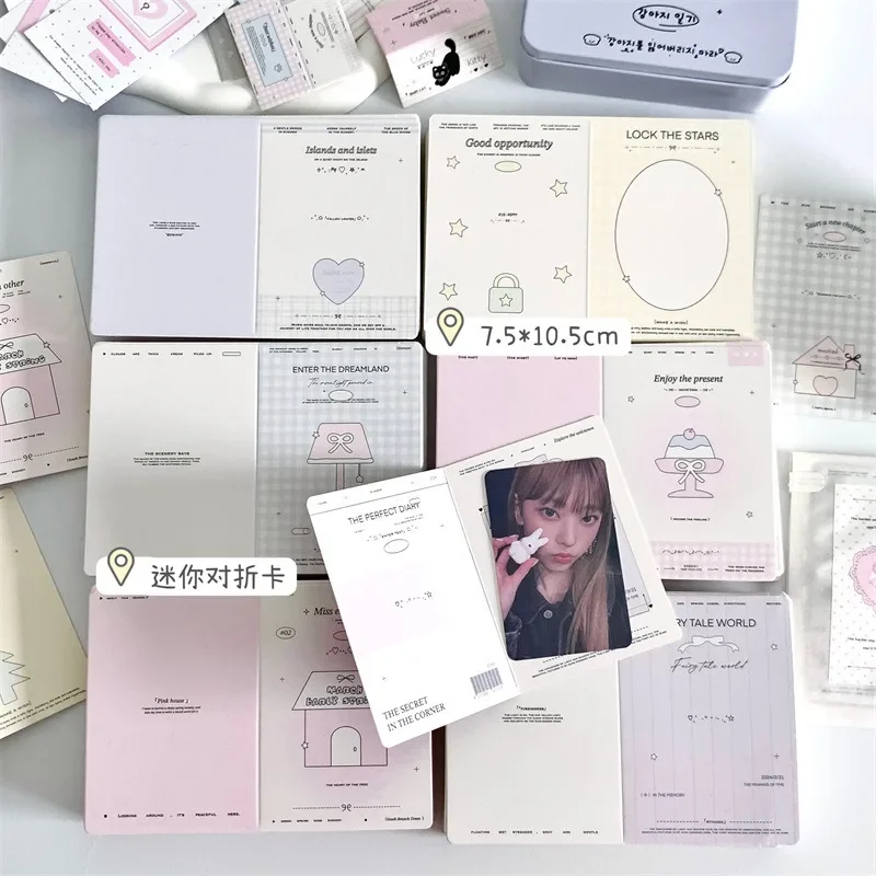 Kawaii 10pcs/pack Kpop Photo Card 3 inch Kpop Photocard Collection DIY Photo Card Paper Message Cards