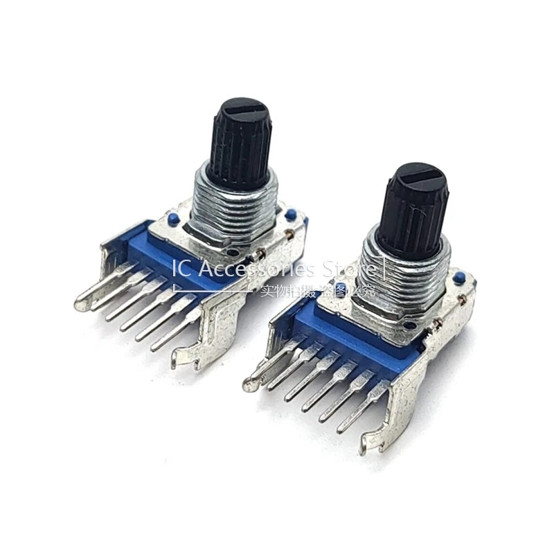 

2 шт. RK12 однорядный 6-контактный B10K B103 B50K B503 B100K B104 с кронштейном, потенциометр громкости аудиоусилителя, цветочный вал 13 мм