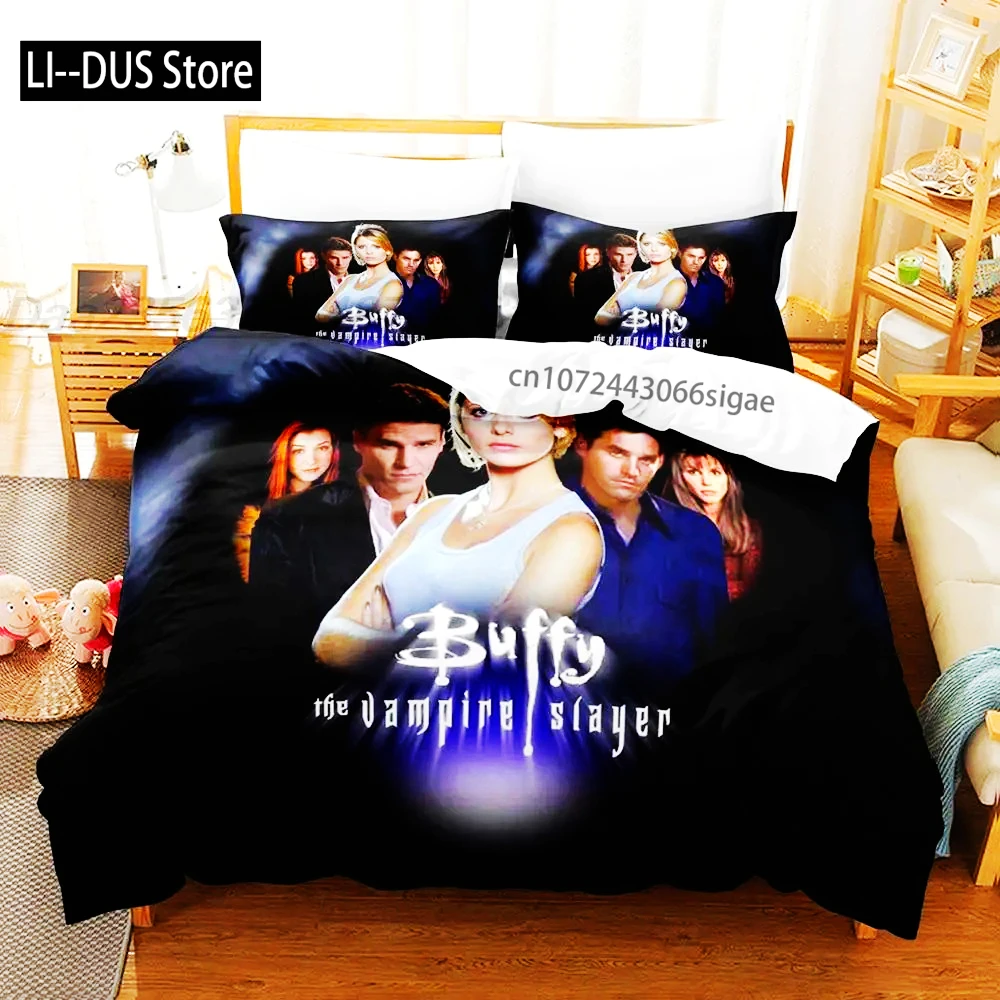 

Buffy The Vampire Bedding Set Single Twin Full Queen King Size Bed Set Aldult Boys Bedroom Duvetcover Sets 3D bettwäsche 135x200