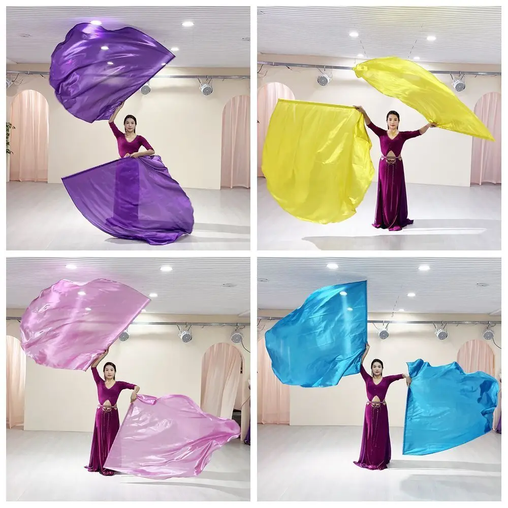 

with Telescopic Sticks Belly Dance Accessories Props Scalable Rods Multicolor Colorful Scarves Flag Dance Party Lightweight