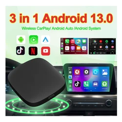 Android 13 Carplay AI Box Wireless Android Auto Smart TV Box For Youtube Netflix Toyota Mazda Hyundai Haval GMC Ford MG VW Kia